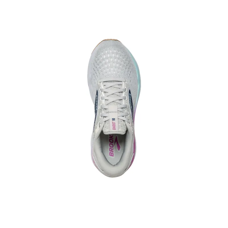 Brooks Anti Slip Wear Resistant Low Top Casual Running Shoes Women's White Gray-4