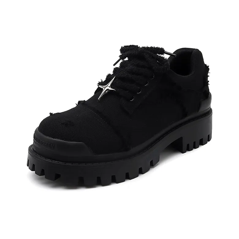 Chi Wolf Derby Shoes Casual Shoes Men's Black-1