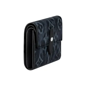 LOUIS VUITTON Monogram Pastel Noir Canvas Cross Card Holder