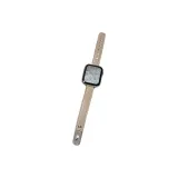 Return Steel Pin Double Buckle Microfiber Strap-Khaki