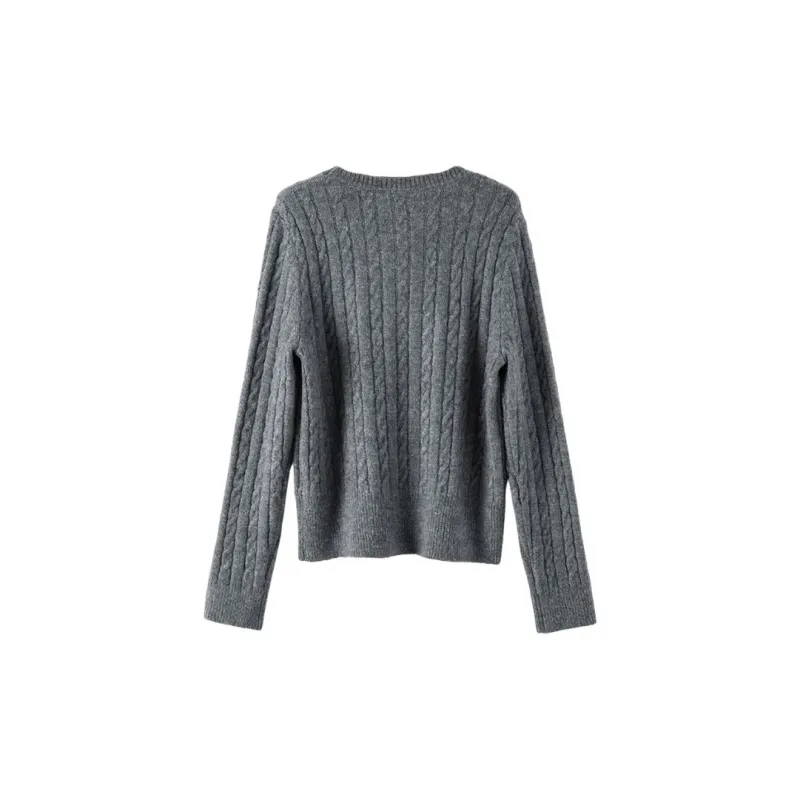 Late White Knitwear Women's Gray-1