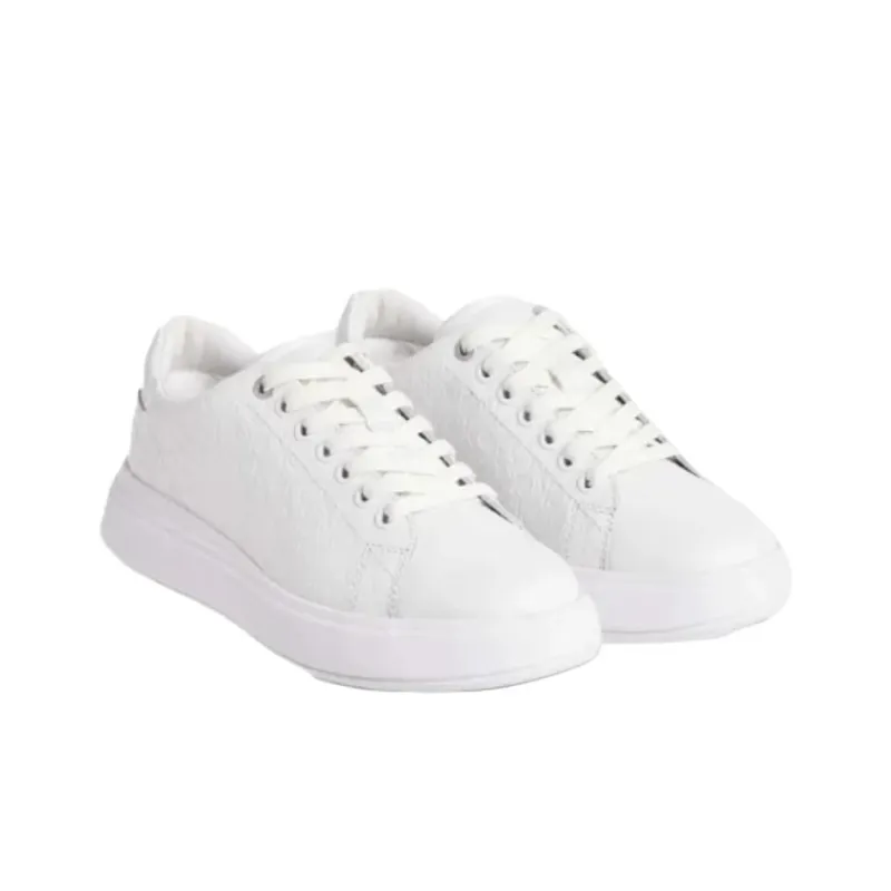 CALVIN KLEIN Low Top Skateboard Shoes Women's White-3