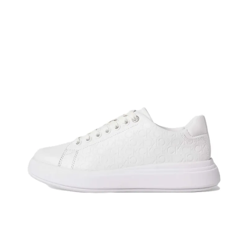 CALVIN KLEIN Low Top Skateboard Shoes Women's White-0