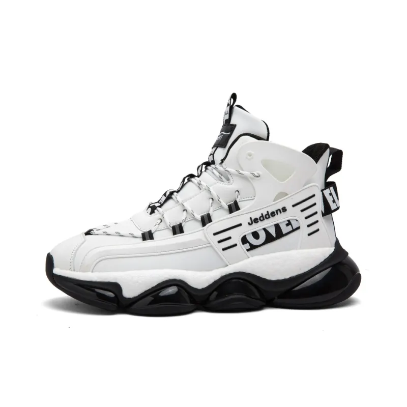 Jerden Smith Casual Shoes Men High Top Black-6