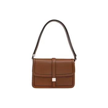 MaxMara Calfskin One Shoulder Handbags Women's Brown