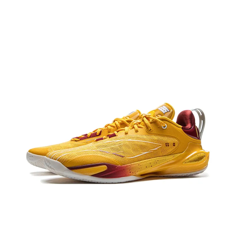 LiNing Flash Strike 11 Supportive And Elastic Low Top Basketball Shoes Men's Yellow-3