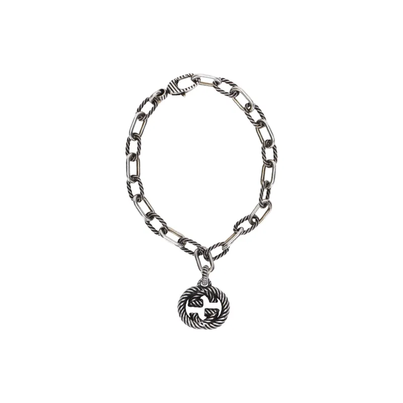 GUCCI Silver Bracelet With Interlocking G-1