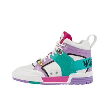 MOSCHINO Streetball High Top Skateboard Shoes Women's Multicolor