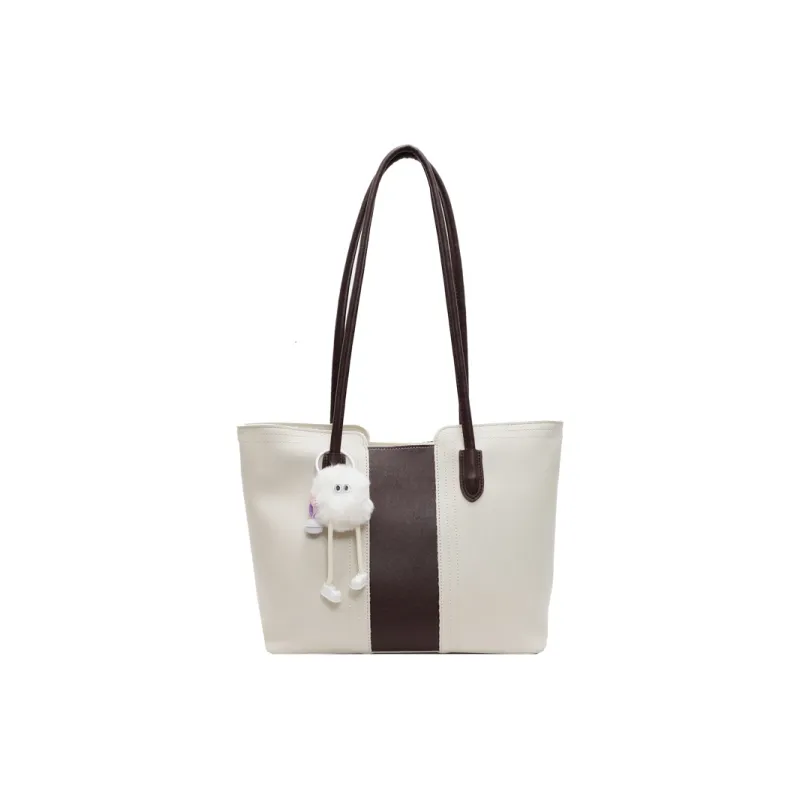 LUVISTRUE PU Tote Bag, Shopping Bag, Handbag, Shoulder Bag Regular Women's Khaki/Black/Coffee/Ecru-21