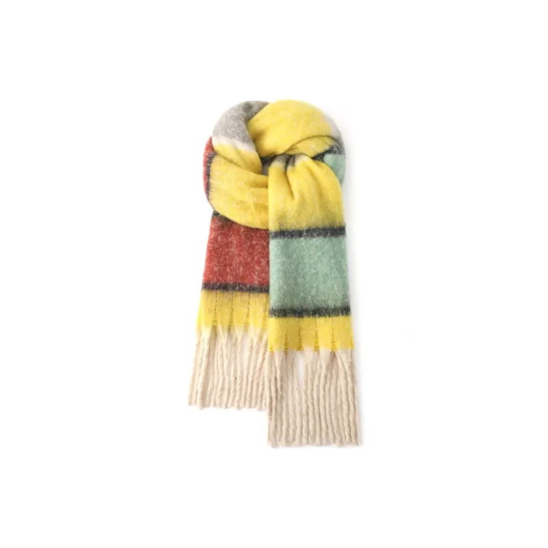 FREE RABBITⅡ Fall And Winter Advanced Versatile Brightening Warm Fringe Scarf Unisex-16