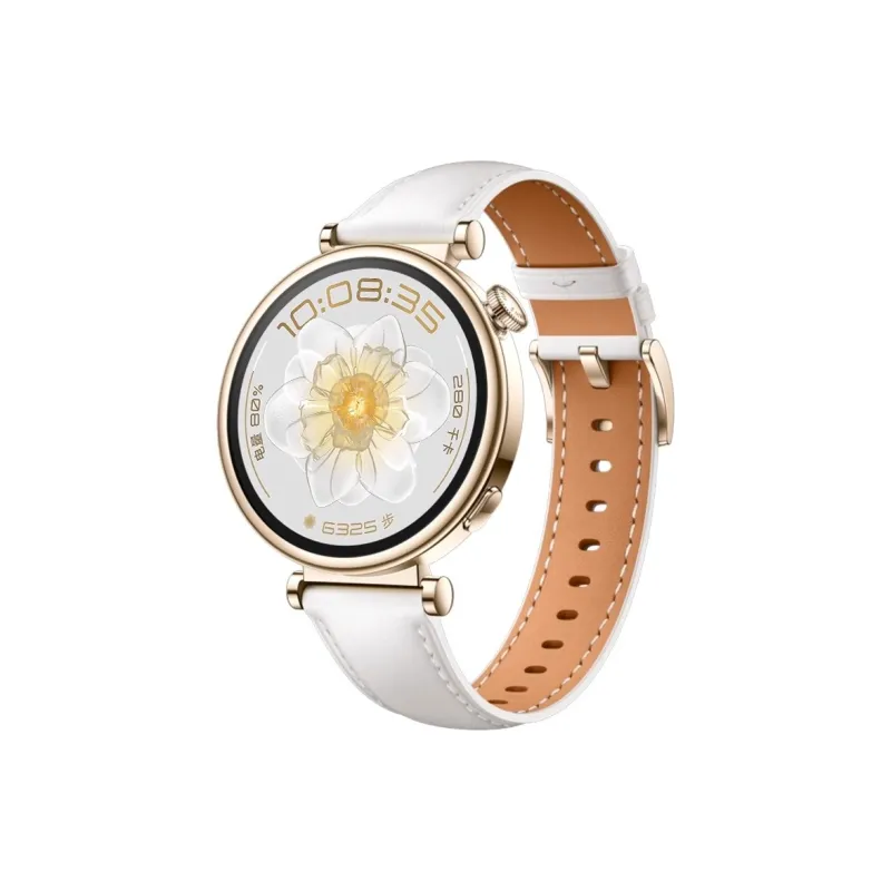 FZRT Push Button Watch Bands Official Same Style Vegan Leather Pearl White Genuine Leather Strap Unisex-2