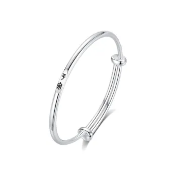 Asia Star S999 Fine Silver Bangles Unisex Silver