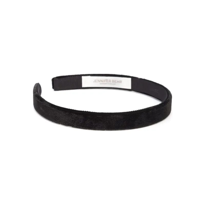 Jennifer Behr Lacey Silk Velvet Hairband-1