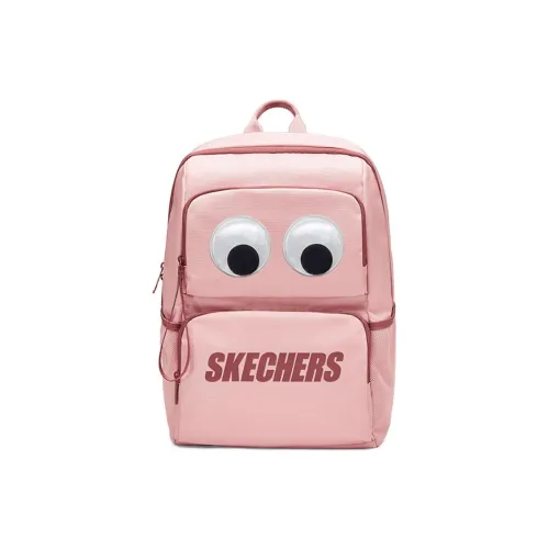 Skechers Fabric Big Eye Backpack Regular Unisex Strawberry Cream Pink With Big Eyes Single Packaging