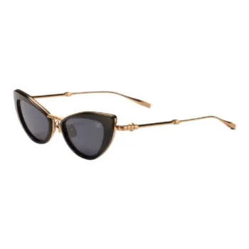 Valentino Metal Nylon Cat Eye Sunglasses Women's Gold