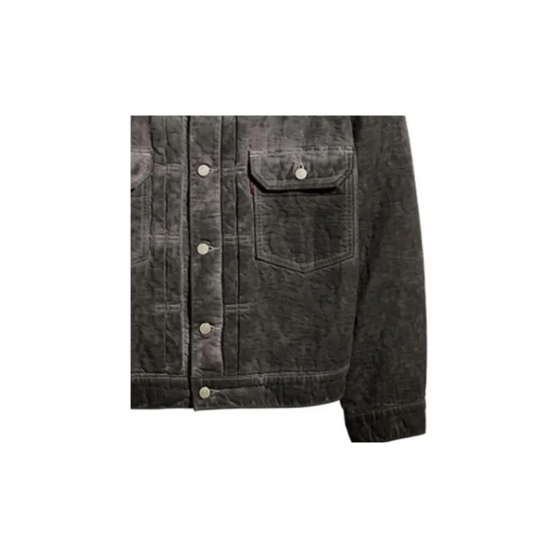 Levis X Stussy X Levis Jackets Unisex Black-4
