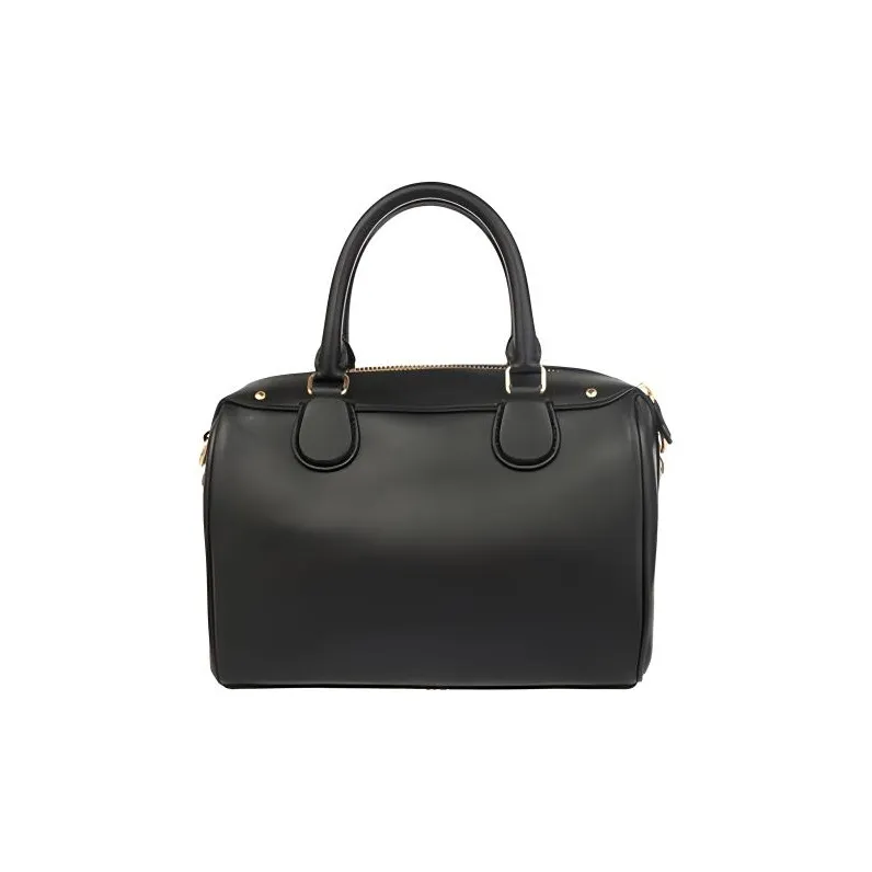 COACH Bennett Leather One Shoulder Boston Bag, Crossbody Handbag Small Size Women's Black-1
