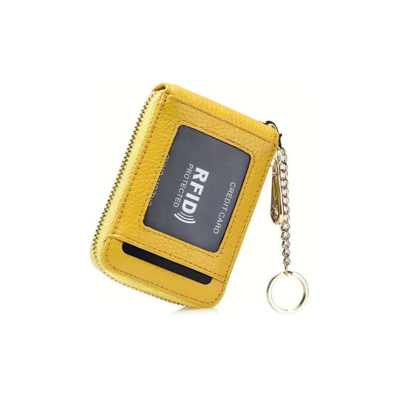 HAWA Cow Leather Card Holder Small Size Unisex Multicolor-15