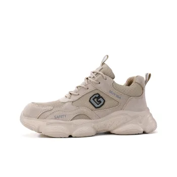 Blue Gull Shield Support Wear Resistant High Top Outdoor Shoes Unisex Khaki
