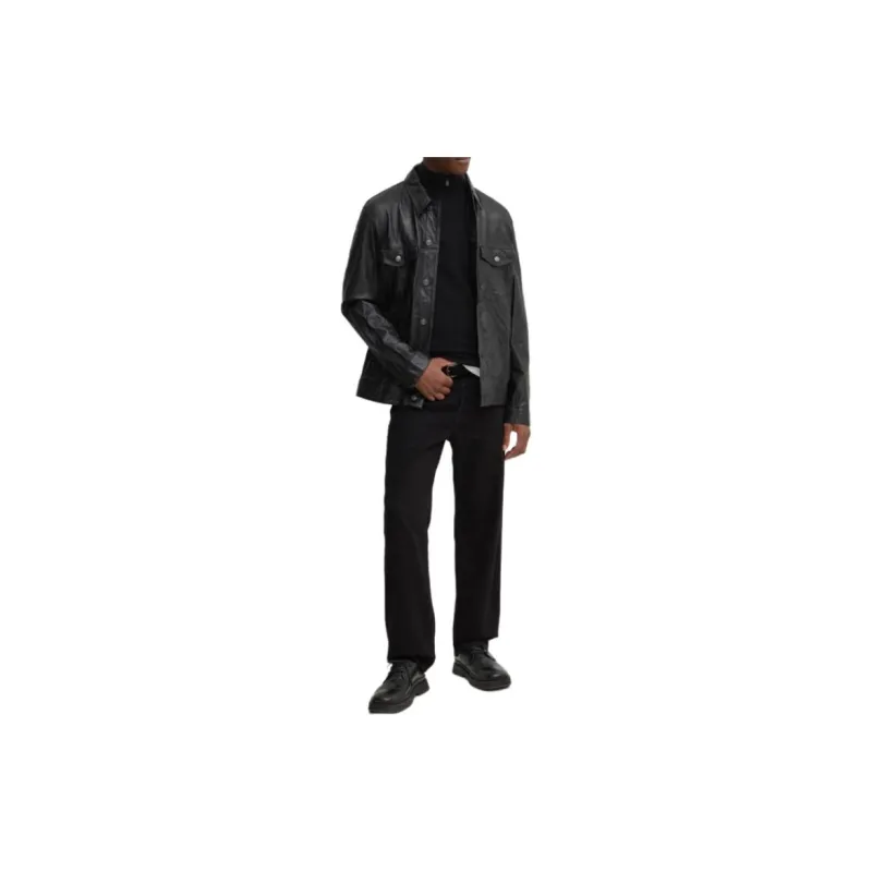 Zadig & Voltaire Base Crinkle Leather Jacket-2