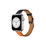 Single Wrap-Orange & Indigo