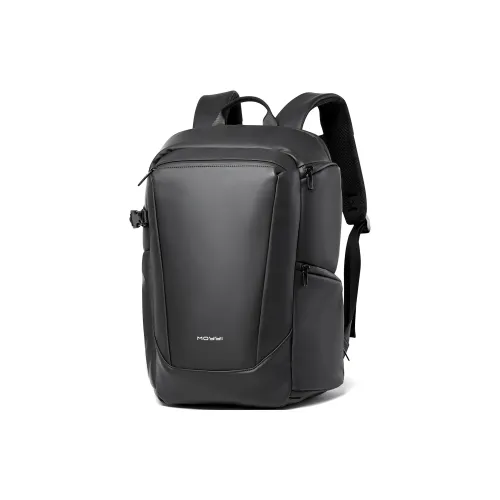 MOYYI Artificial Leather Backpack Unisex Black