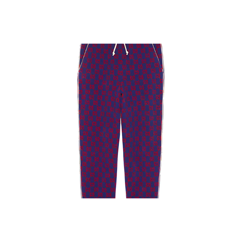 GUCCI Knitted Sweatpants Men Dark Blue-4