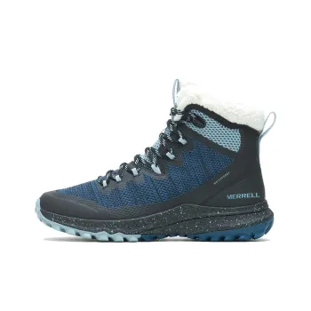 MERRELL Bravada Anti-Slip Wear-Resistant High-Top Trekking Shoes Women's Blue Black