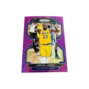 PANINI 21 22 Prizm Lakers James Purple Wave Refractor Brown James Star Card Product Pass Sports Cards 1 Pc