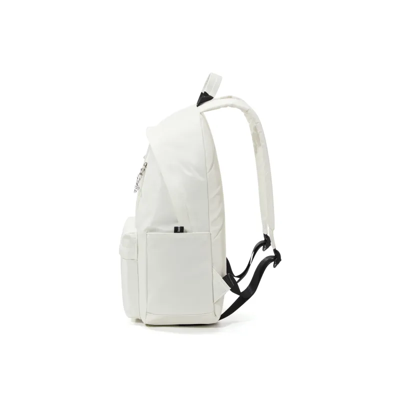 Kawasaki Fabric Backpack Laptop Bag Regular Unisex Black/White-8