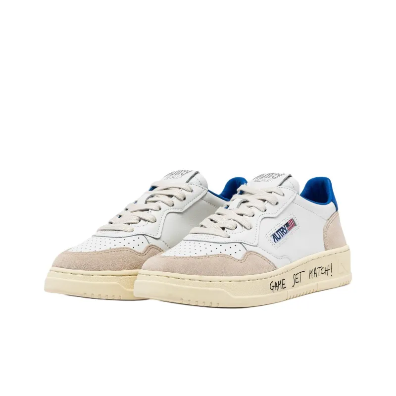 AUTRY BASKETS MEDALIST Slip Resistant Low Top Skateboard Shoes Men's White-2