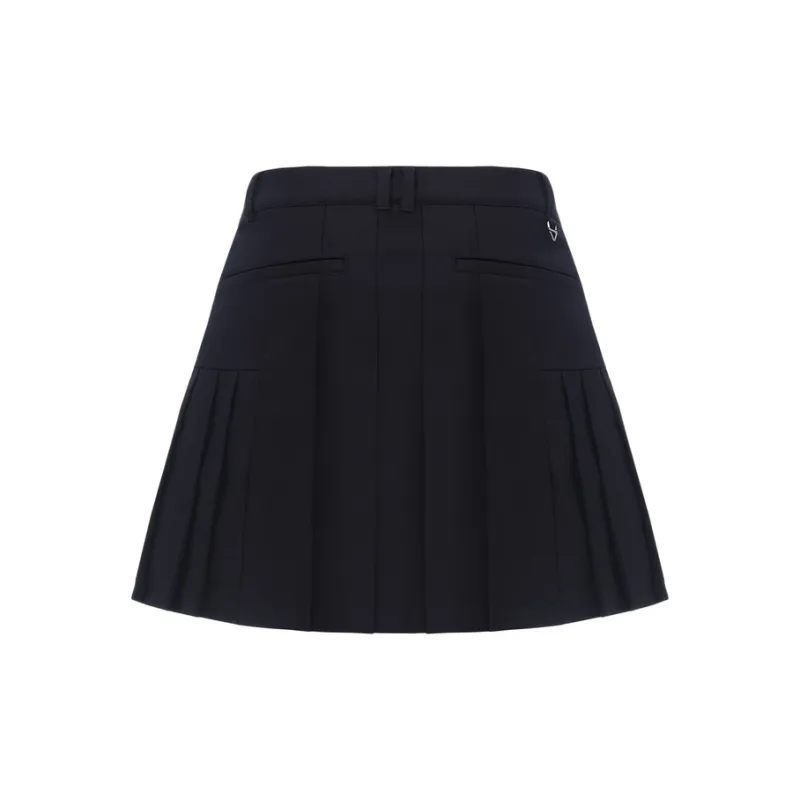 LI NING 1990 Golf Series Casual Short Skirts Women's Night Blue-1
