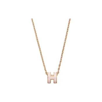 HERMES Mini Pop H Pendant Gold tone