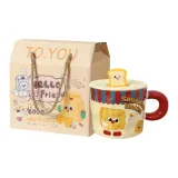 Biscuit Toast (Cup+Silicone Lid+Milk Box Portable Container)
