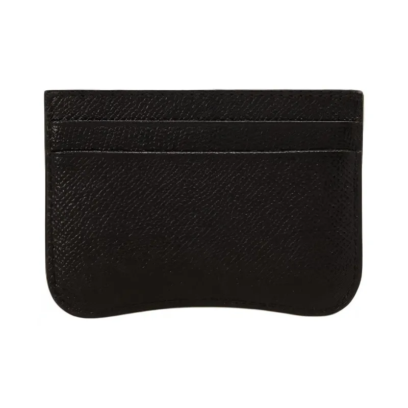 AMIPARIS Cow Leather Card Holder Regular Unisex Black-1
