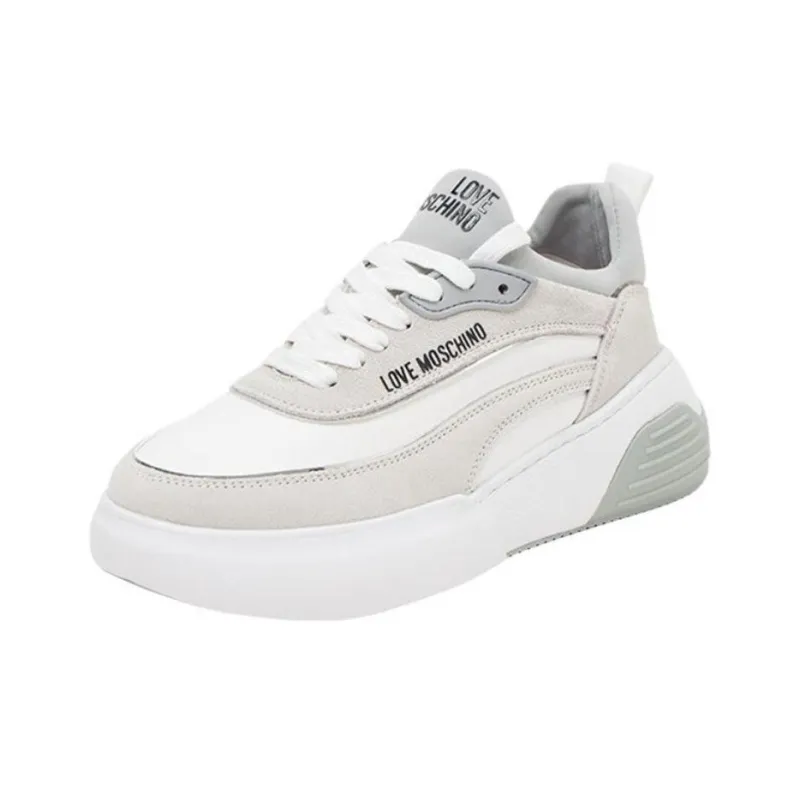LOVE MOSCHINO Low Top Casual Shoes Women's Gray-2