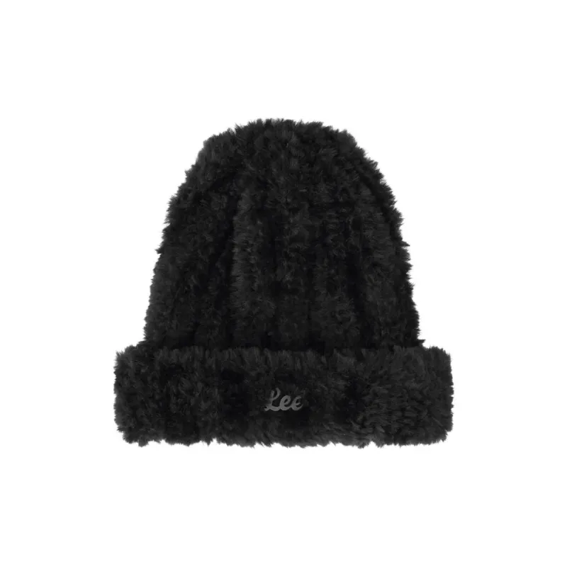 Lee Polyester Beanies Unisex Black-0