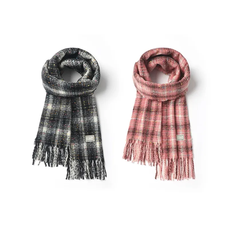 Lanza Knit Scarves Unisex-5