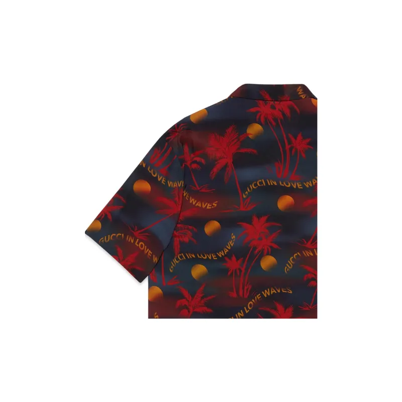 GUCCI Love Parade Shirts Men Red-3