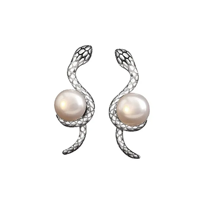 YUDIAN Freshwater Pearl Stud Earrings Women's-0