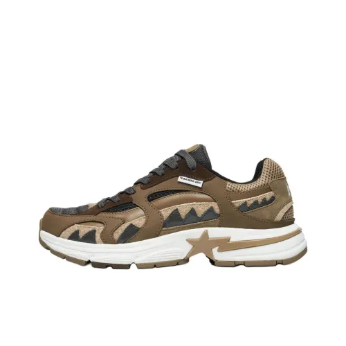 A BATHING APE Shark Series Wear Resistant Low Top Casual Shoes Women's