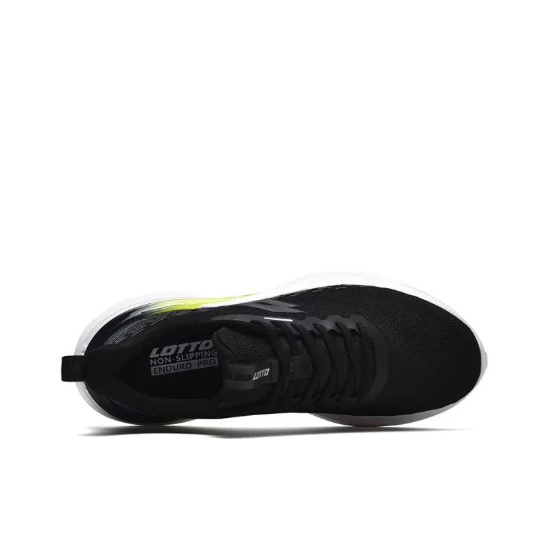 LOTTO FLY Shark Breathable Support Rebound Low Top Running Shoes Men's Black-3