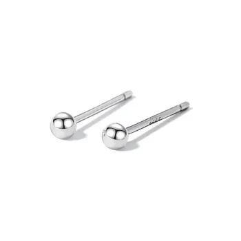 LUCA Sterling Silver Stud Earrings Unisex