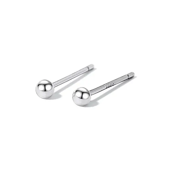 LUCA Sterling Silver Stud Earrings Unisex-0