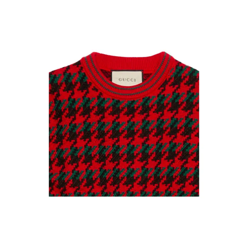 GUCCI SS21 Sweater Women's Red Black Multicolor-4