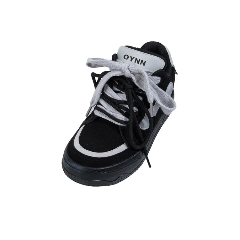 OYNN New Freshman Series Skateboard Shoes Women's Low Top Black-3