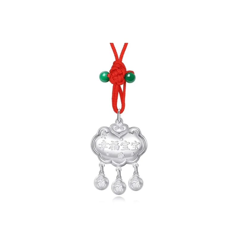 MIAOYINGE Sterling Silver 999 Necklaces Kids'-0