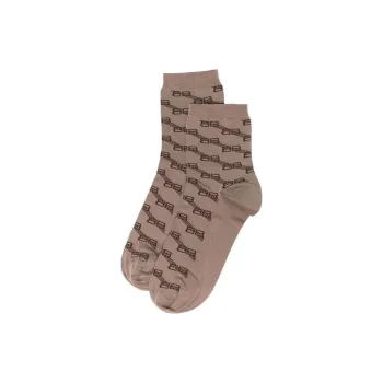 Balenciaga SS23 Mid-Calf Socks Regular Fit Women's 1 Pack Khaki