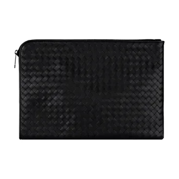 Bottega Veneta Sheepskin Clutch Women's Black