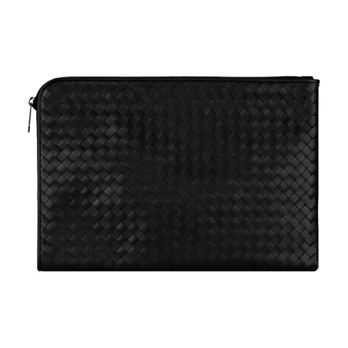 Bottega Veneta Sheepskin Clutch Women's Black